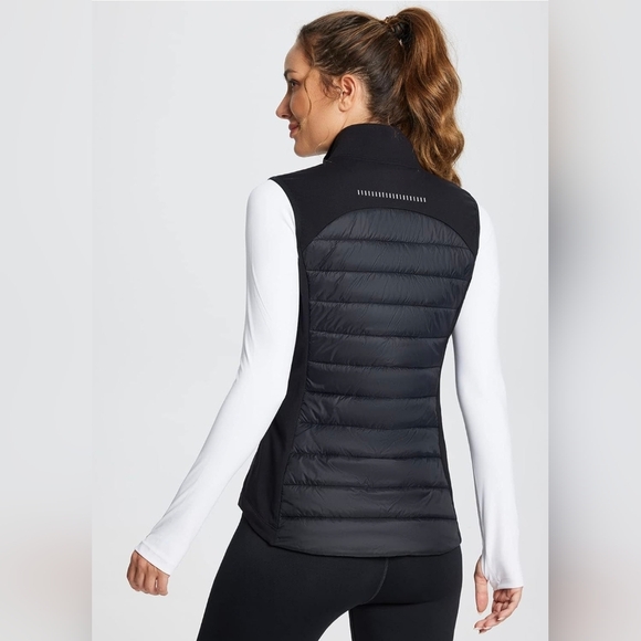 Baleaf Women's Black Lightweight Warm Puffer Vest Lightweight L Like New! - Picture 3 of 16